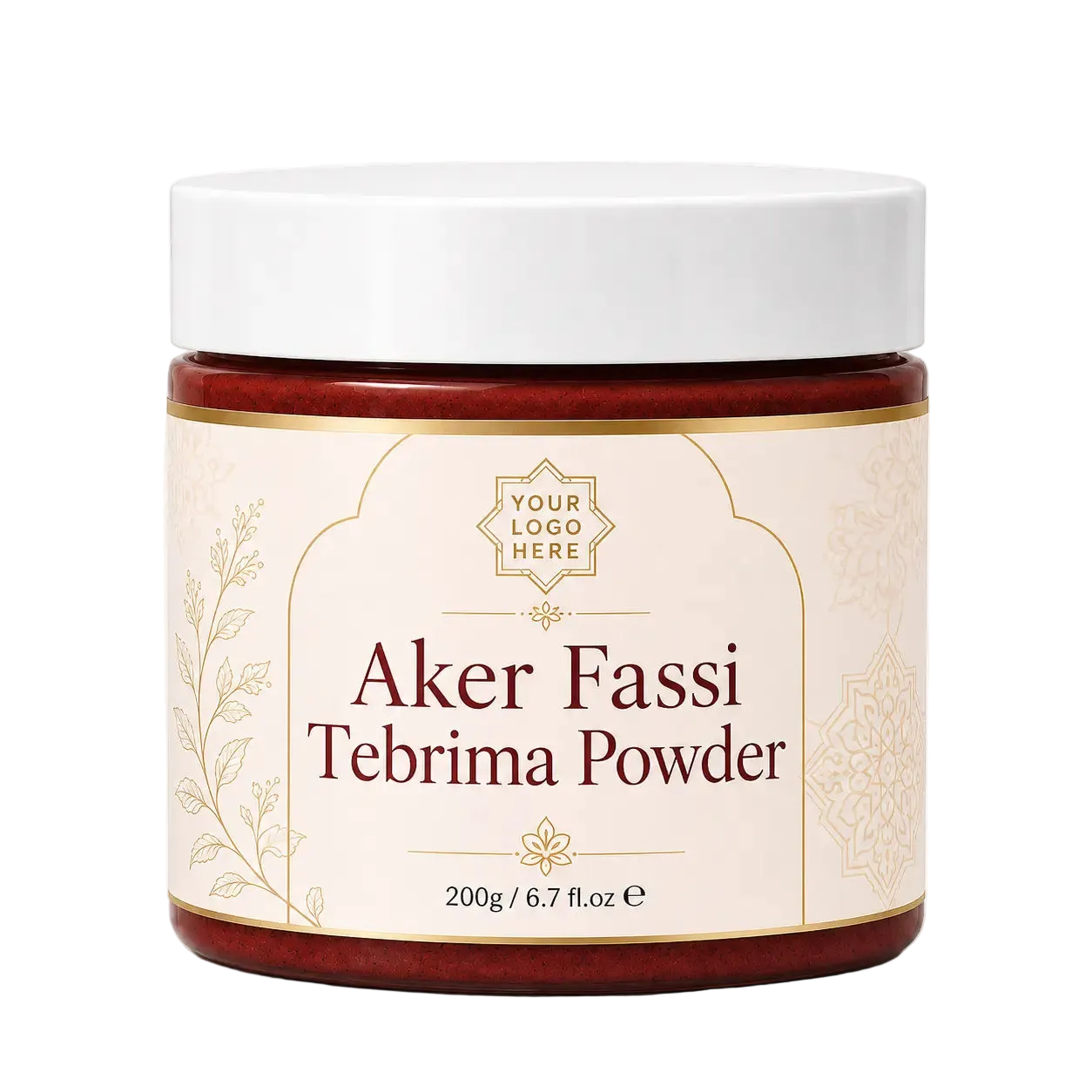 Organic Aker Fassi Tebrima Powder Private Label | Zineglob ZINEGLOB | First producer of Organic Moroccan Argan oil