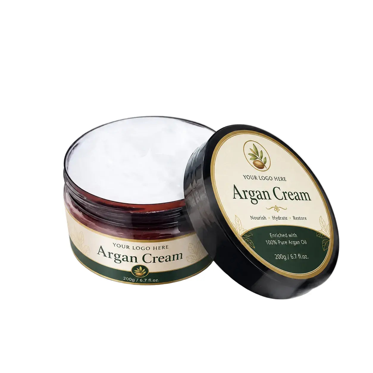Organic Argan Cream Private Label | Zineglob ZINEGLOB | First producer of Organic Moroccan Argan oil