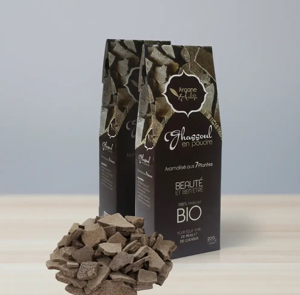 arganorganic argane achifae ORGANIC GHASSOUL CLAY POWDER (200GR)