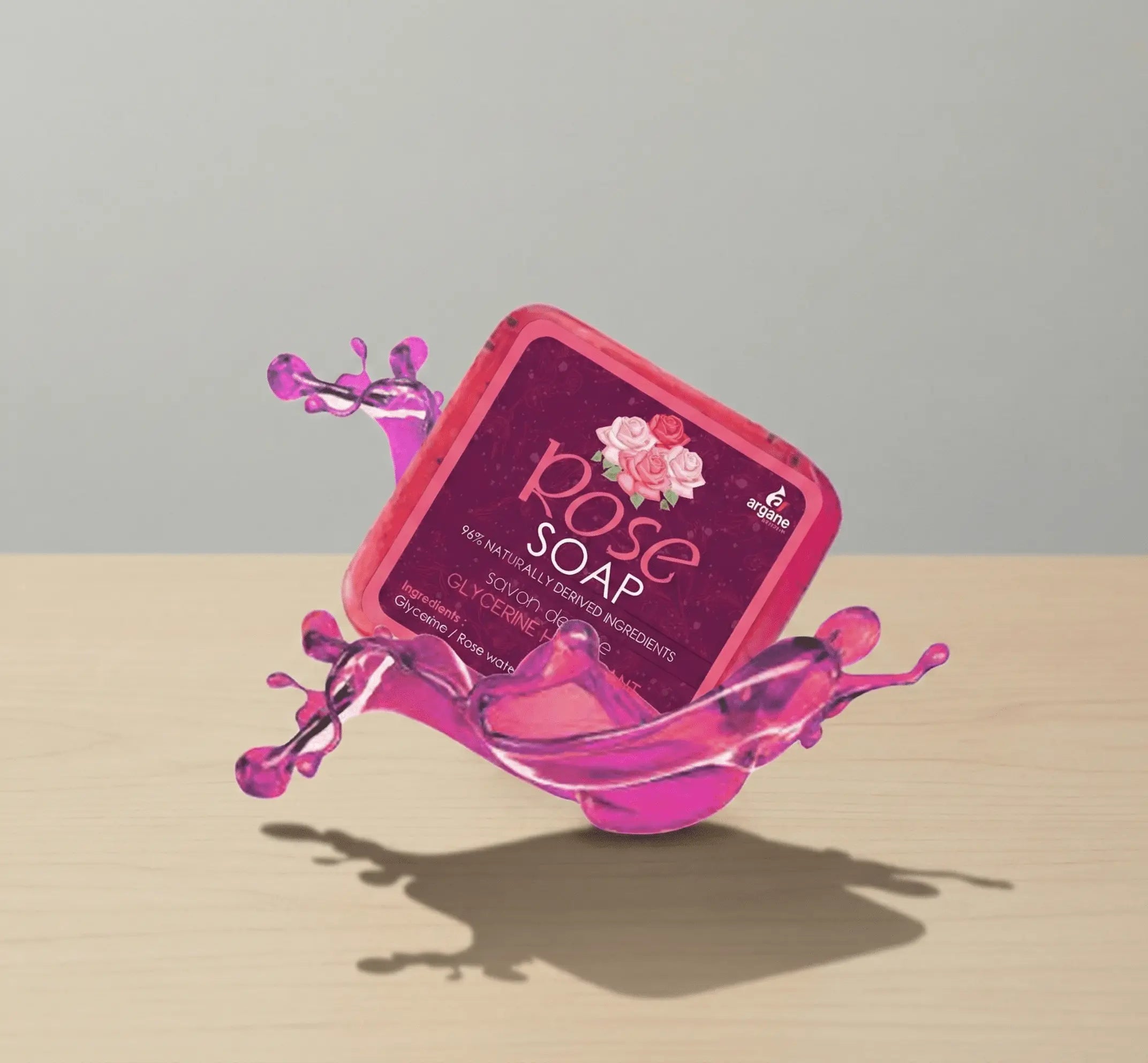 Rose Products argane achifae DAMASK ROSE HARD SOAP