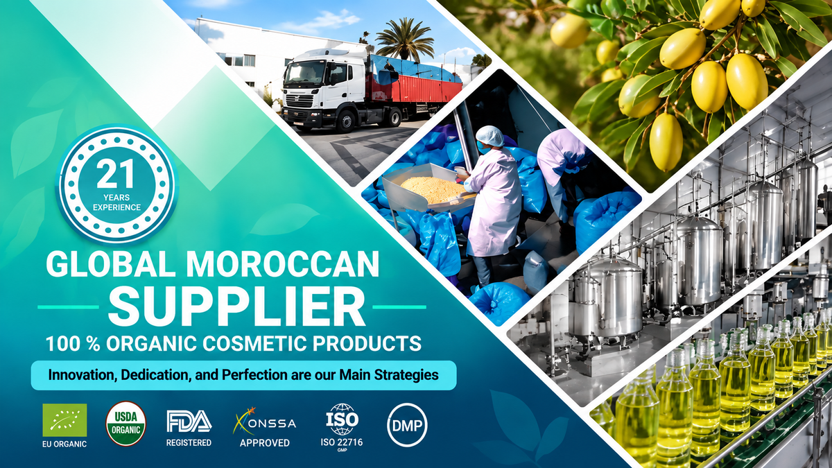 Zineglob cosmetic manufacturing facility in Morocco with professional production equipment for private label cosmetics.