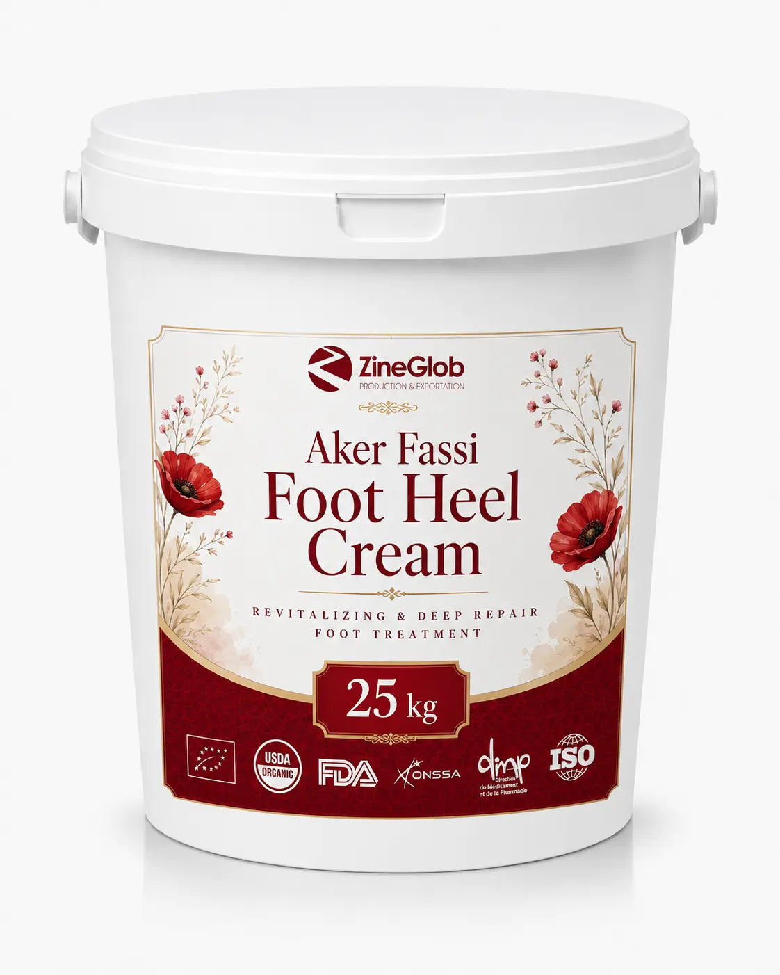 ZINEGLOB | First producer of Organic Moroccan Argan oil Aker Fassi Foot Heel Cream