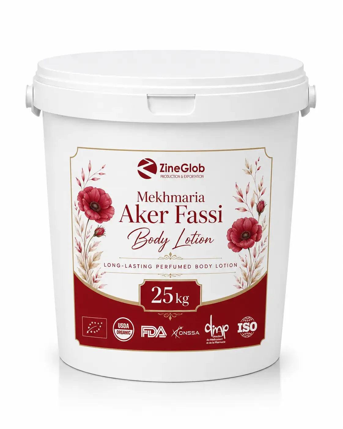 ZINEGLOB | First producer of Organic Moroccan Argan oil Mekhmaria Aker Fassi Body Lotion