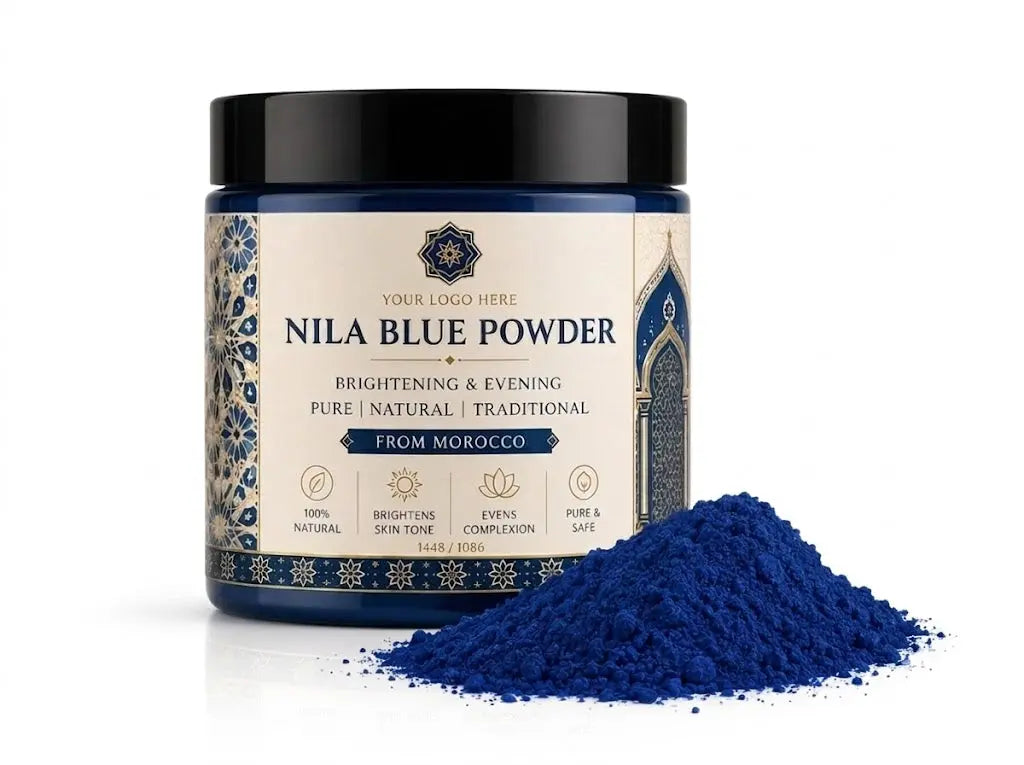 ZINEGLOB | First producer of Organic Moroccan Argan oil NILA BLUE POWDER
