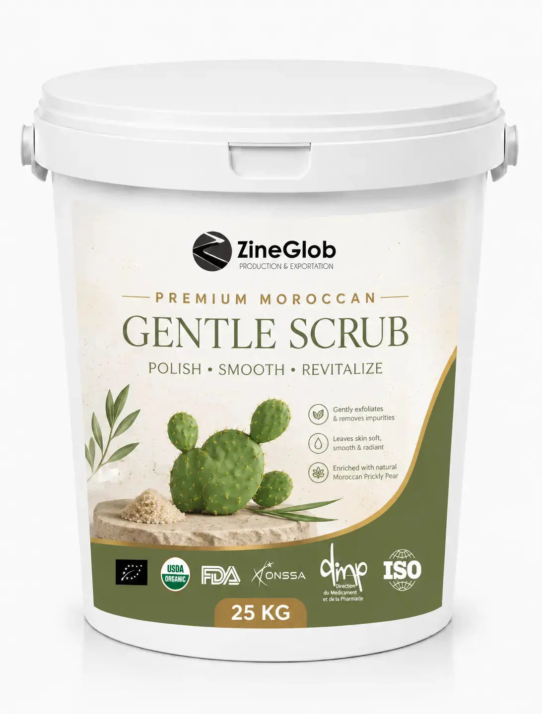 ZINEGLOB | First producer of Organic Moroccan Argan oil Premium Moroccan Gentle Scrub