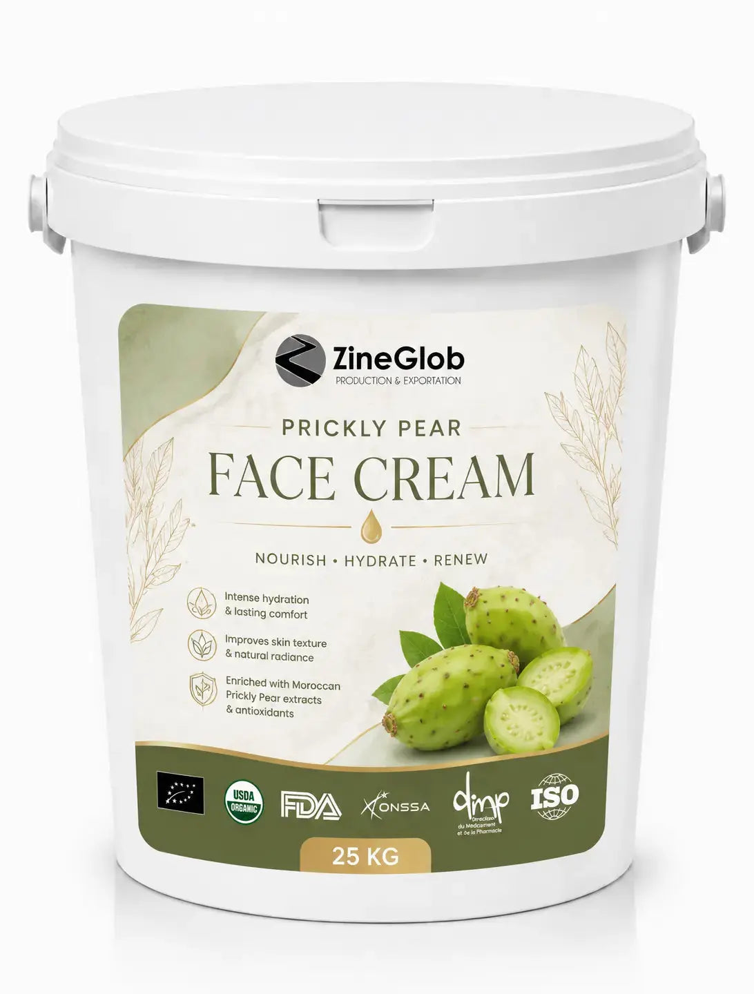 ZINEGLOB | First producer of Organic Moroccan Argan oil Premium Prickly Pear Face Cream
