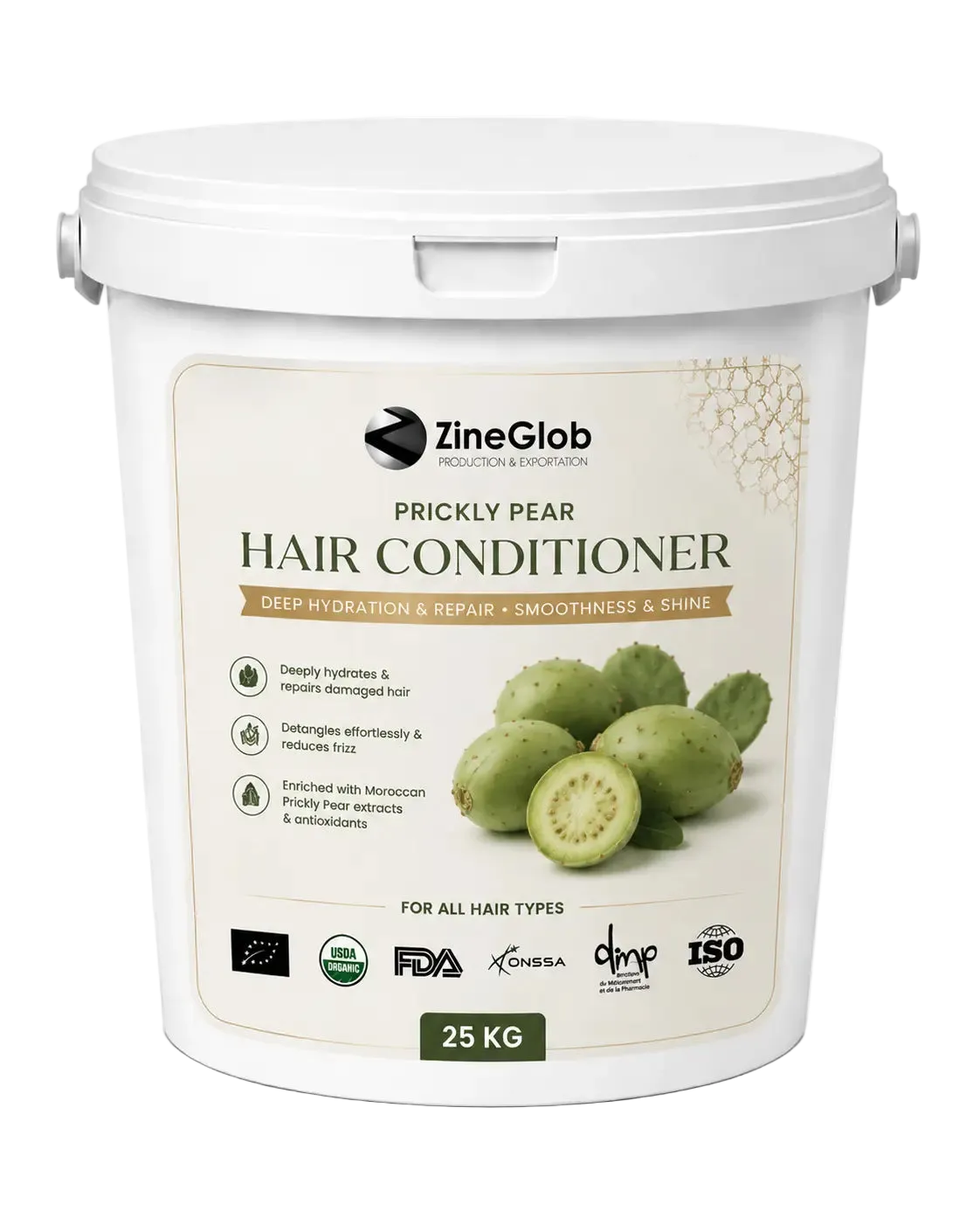 ZINEGLOB | First producer of Organic Moroccan Argan oil Premium Prickly Pear Hair Conditioner