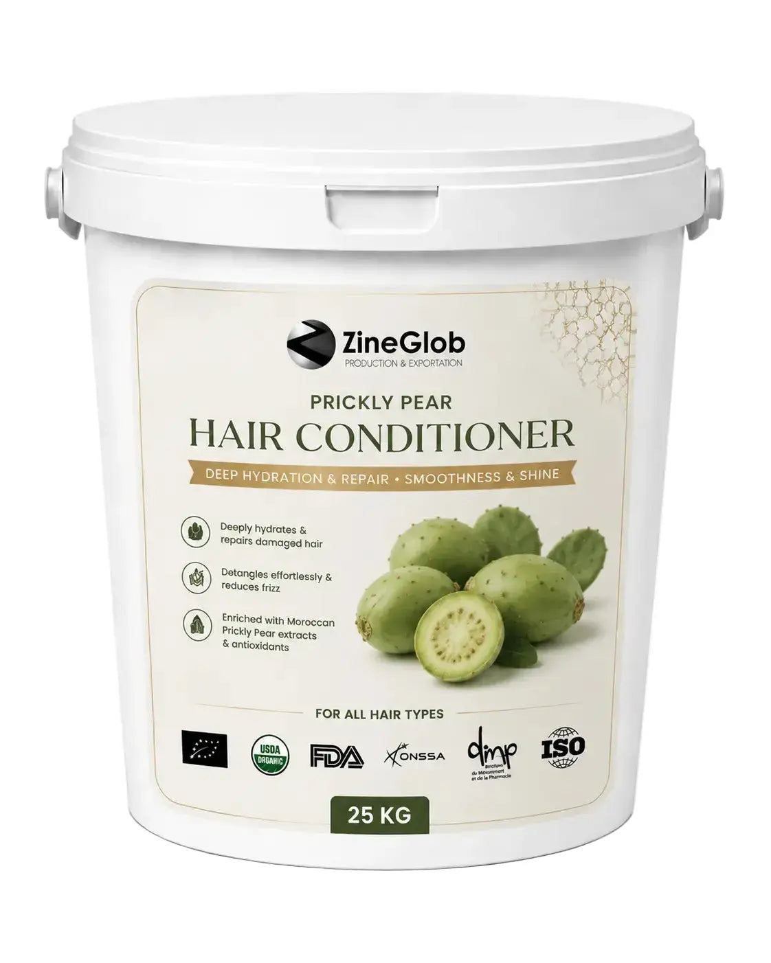 ZINEGLOB | First producer of Organic Moroccan Argan oil Premium Prickly Pear Hair Conditioner
