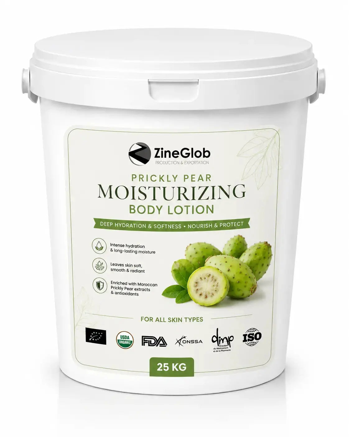 ZINEGLOB | First producer of Organic Moroccan Argan oil Premium Prickly Pear Moisturizing Body Lotion