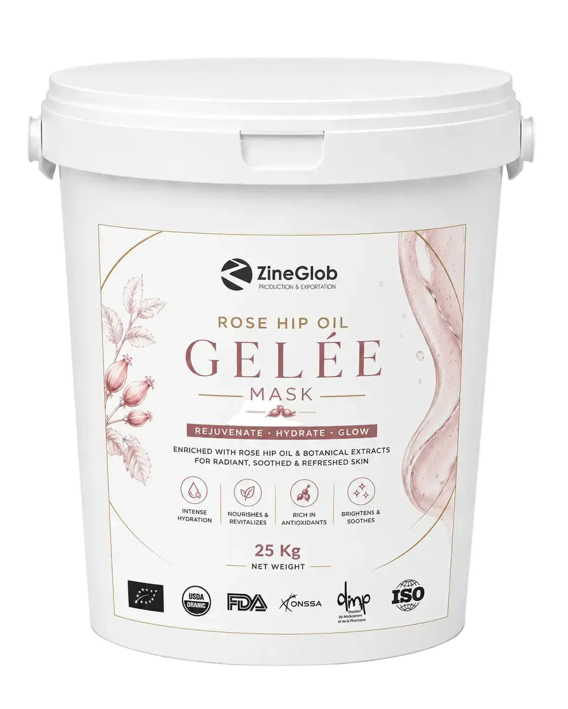 ZINEGLOB | First producer of Organic Moroccan Argan oil Premium Rose Hip Oil Gelée Mask
