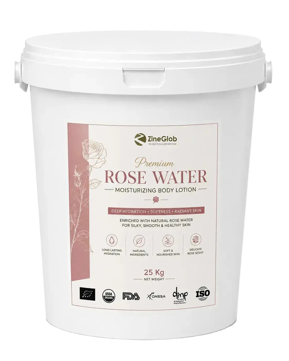 ZINEGLOB | First producer of Organic Moroccan Argan oil Premium Rose Water Moisturizing Body Lotion