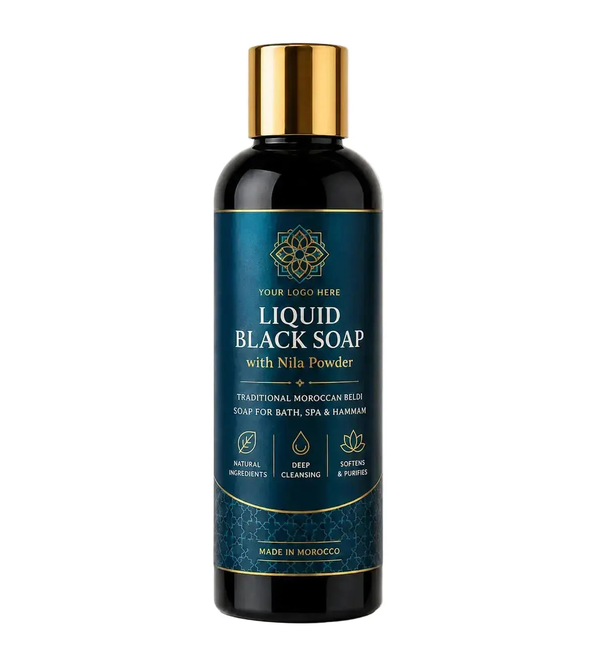 ZINEGLOB | First producer of Organic Moroccan Argan oil PRIVATE LABEL Liquid Black Soap with Nila Private Label | Zineglob