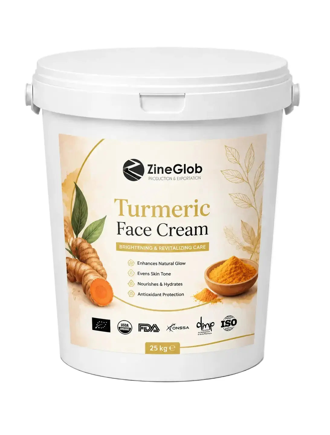 ZINEGLOB | First producer of Organic Moroccan Argan oil Turmeric Face Cream
