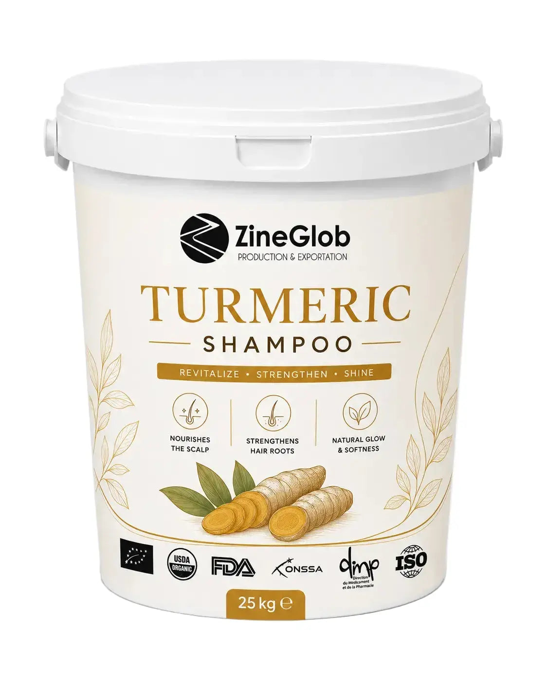 ZINEGLOB | First producer of Organic Moroccan Argan oil Turmeric Shampoo