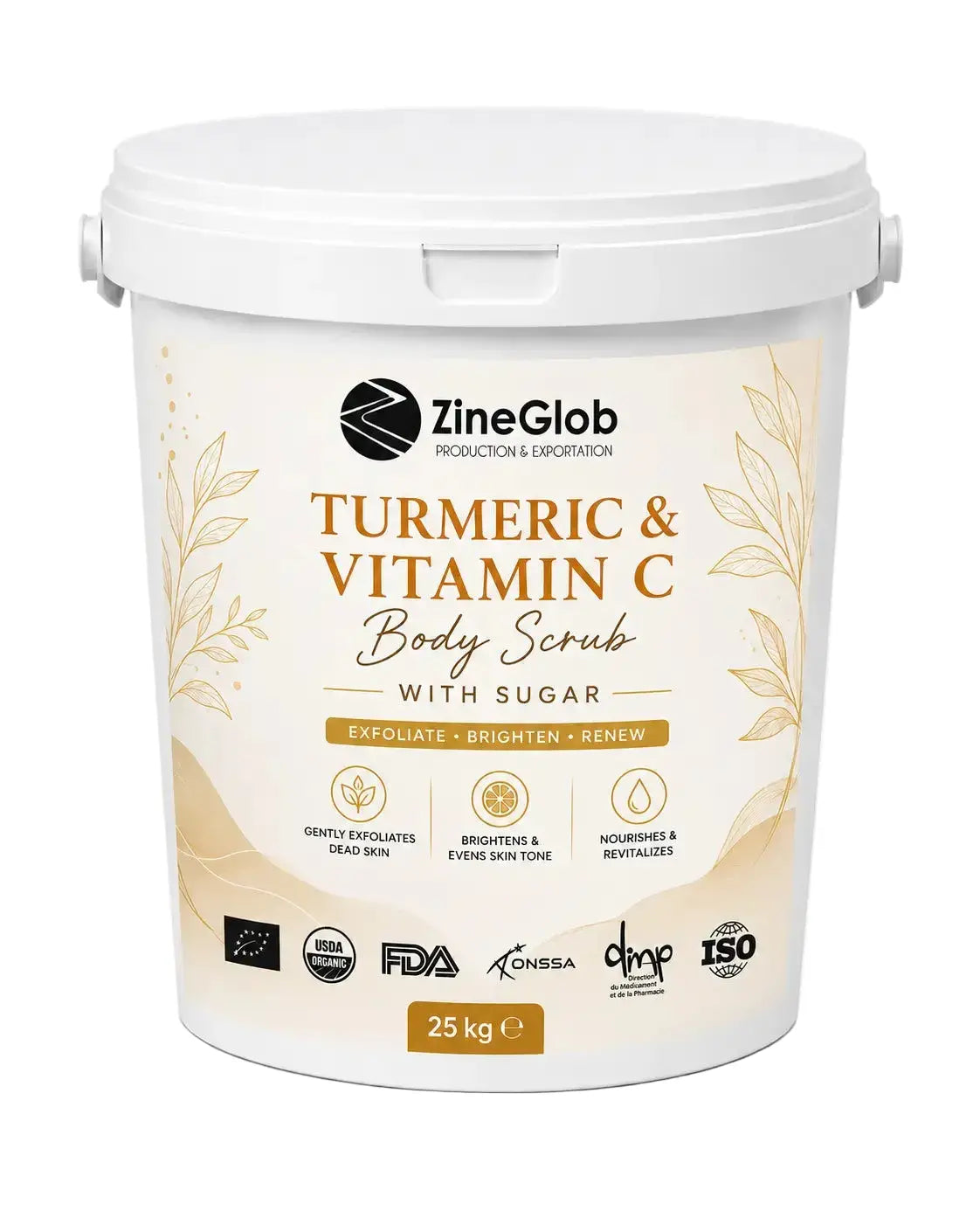 ZINEGLOB | First producer of Organic Moroccan Argan oil Turmeric & Vitamin C Face Scrub