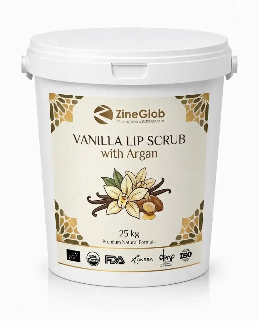 ZINEGLOB | First producer of Organic Moroccan Argan oil Vanilla Lip Scrub with Sugar