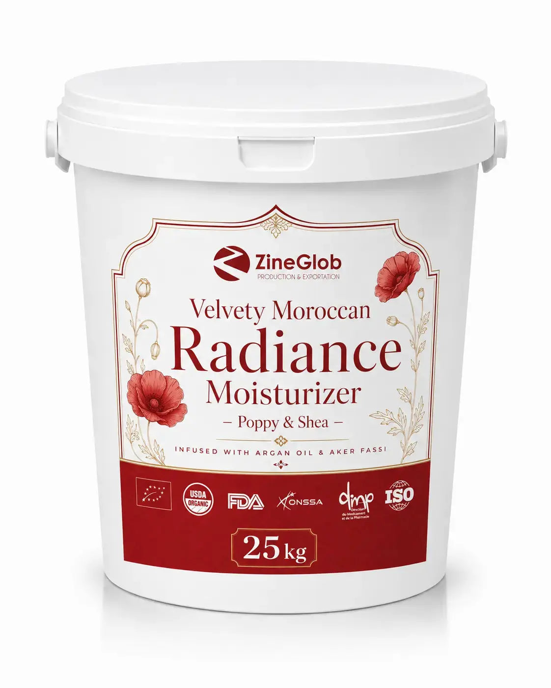 ZINEGLOB | First producer of Organic Moroccan Argan oil Velvety Moroccan Radiance Moisturizer