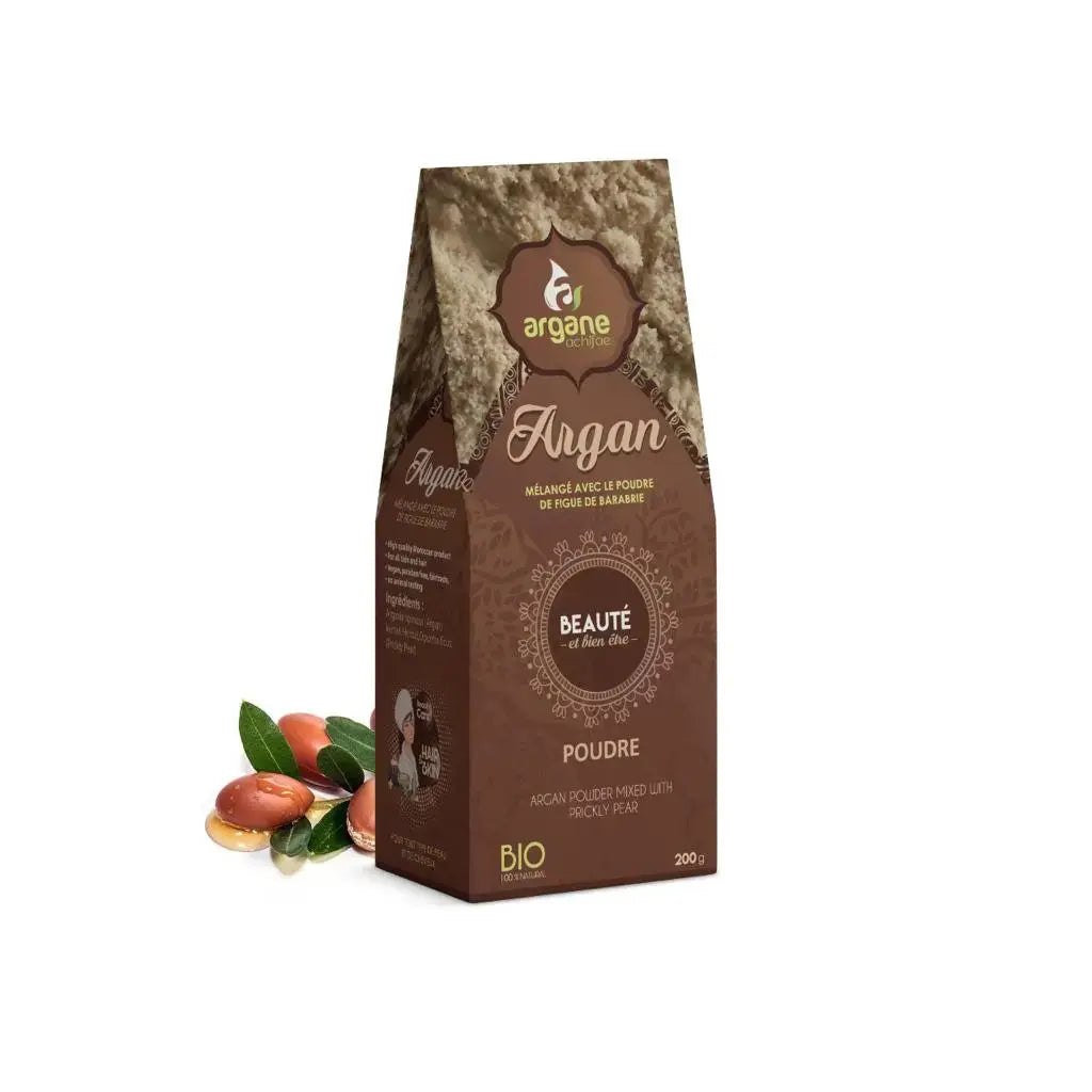 Argan Oil Products , Prickly Pear Oil Products argane achifae ARGAN AND PRICKLY PEAR POWDER-FOR HAIR 200GR