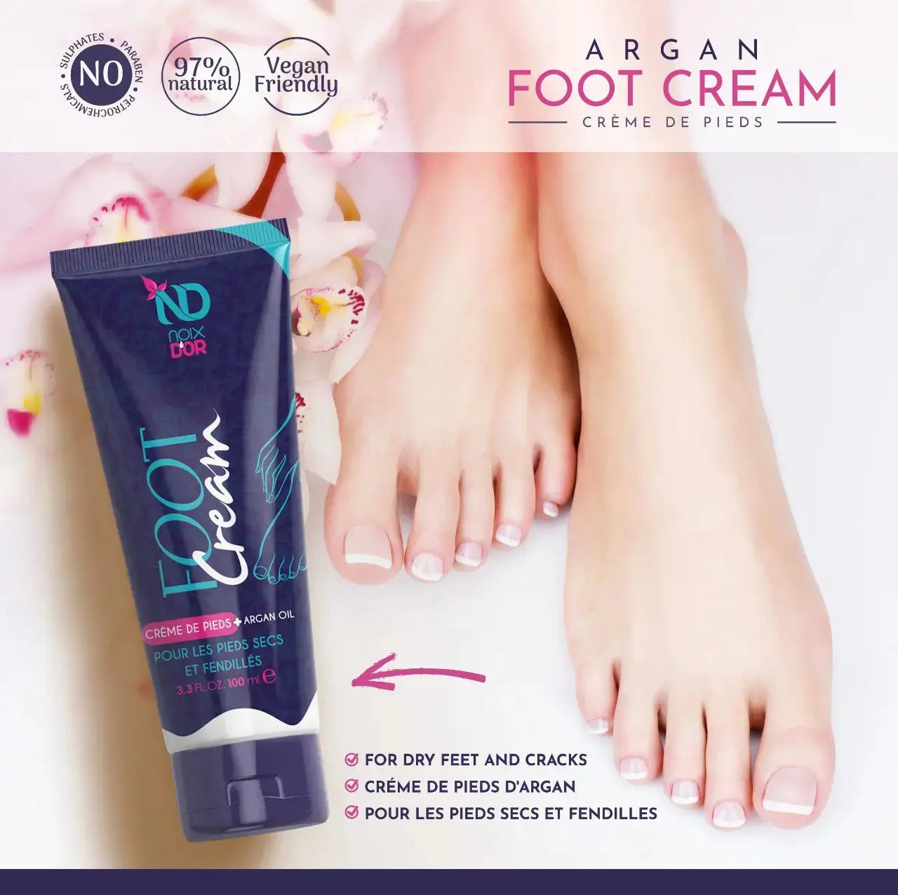 ZINEGLOB | First producer of Organic Moroccan Argan oil ARGAN OIL FOOT CREAM - ZINEGLOB