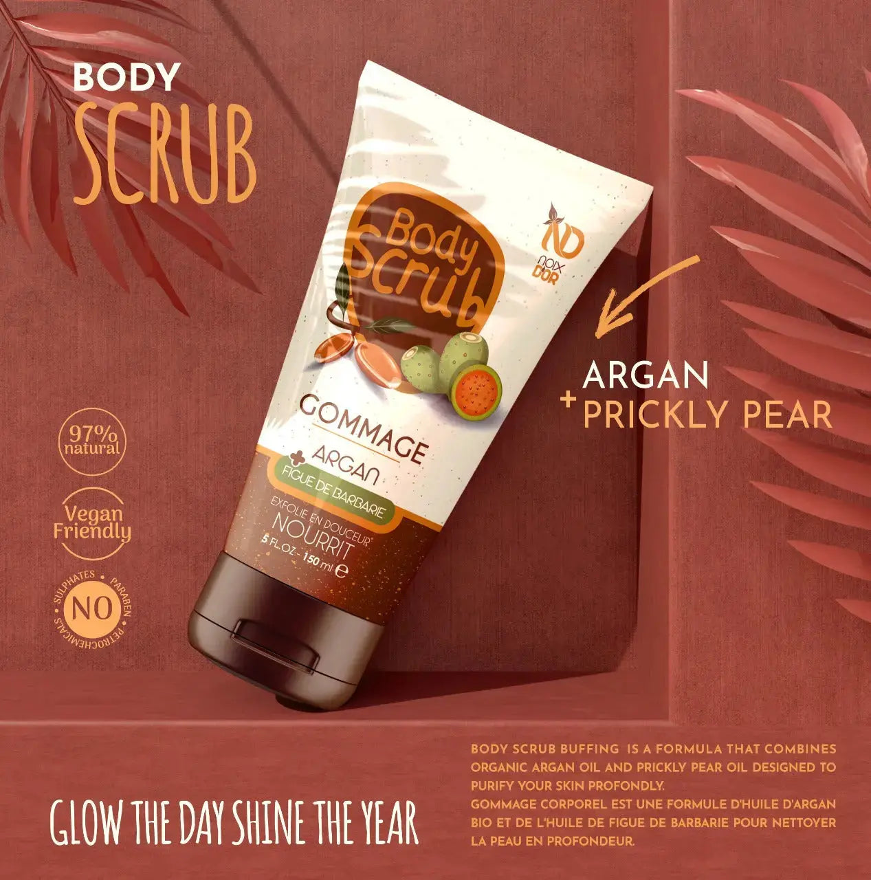 ZINEGLOB | First producer of Organic Moroccan Argan oil Body Scrub for Glowing Skin | Organic Glow Natural