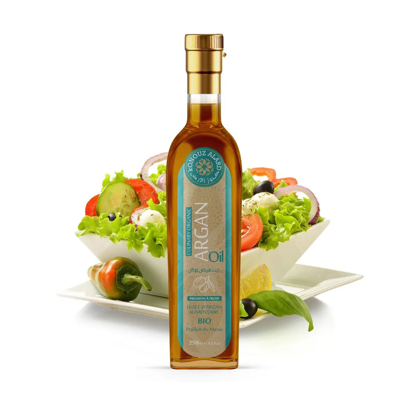 ZINEGLOB | First producer of Organic Moroccan Argan oil KOUNOUZ ALARD CULINARY ARGAN OIL