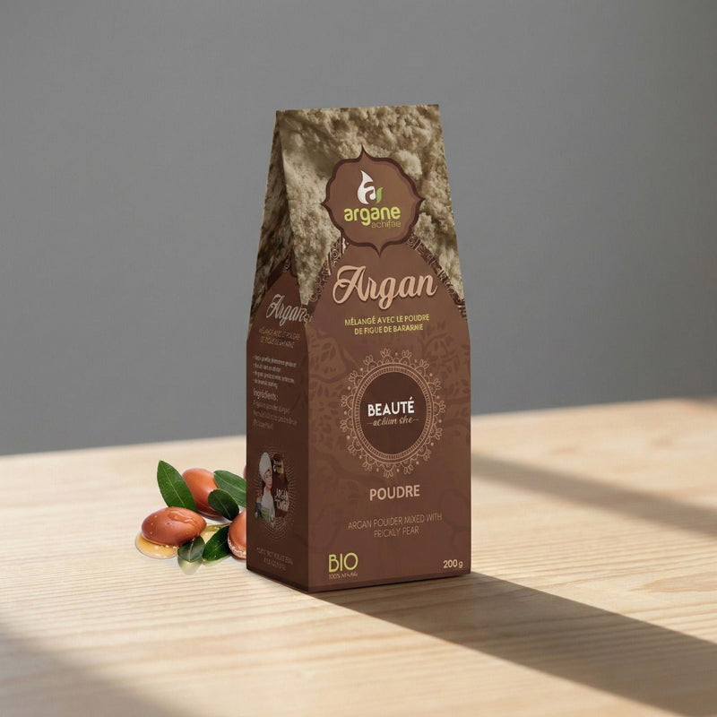 Argan Oil Products , Prickly Pear Oil Products argane achifae ARGAN AND PRICKLY PEAR POWDER-FOR HAIR