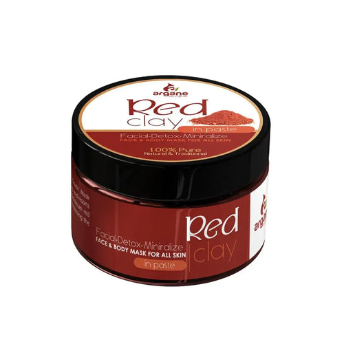 RED CLAY SKIN FACIAL MASK -  ZINEGLOB | First producer of Organic Moroccan Argan oil