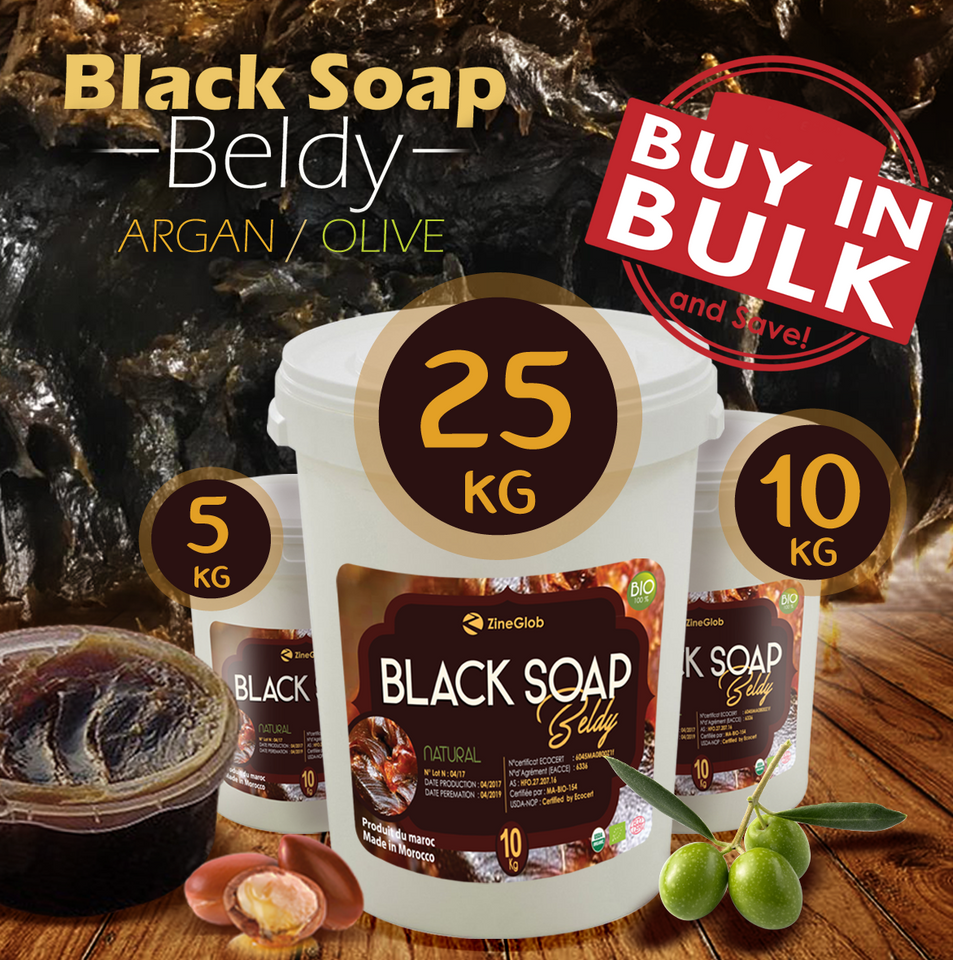 BLACK SOAP WITH EUCALYPTUS ESSENTIAL OIL