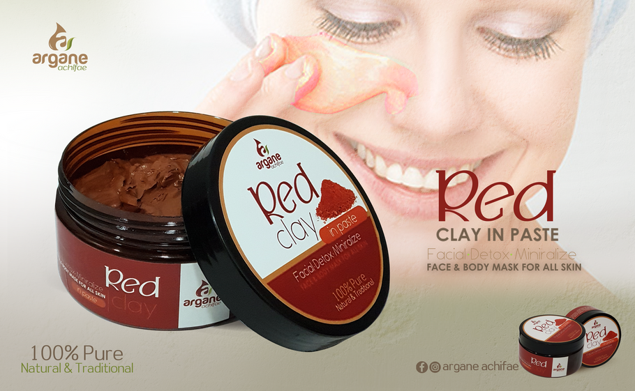 red clay Mask for face and body