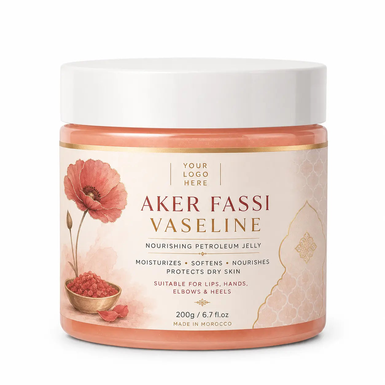 Organic Aker Fassi Vaseline Private Label | Zineglob  ZINEGLOB | First producer of Organic Moroccan Argan oil