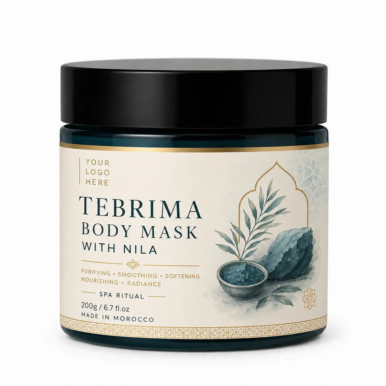 Organic Tebrima Body Mask with Nila Private Label | Zineglob  ZINEGLOB | First producer of Organic Moroccan Argan oil