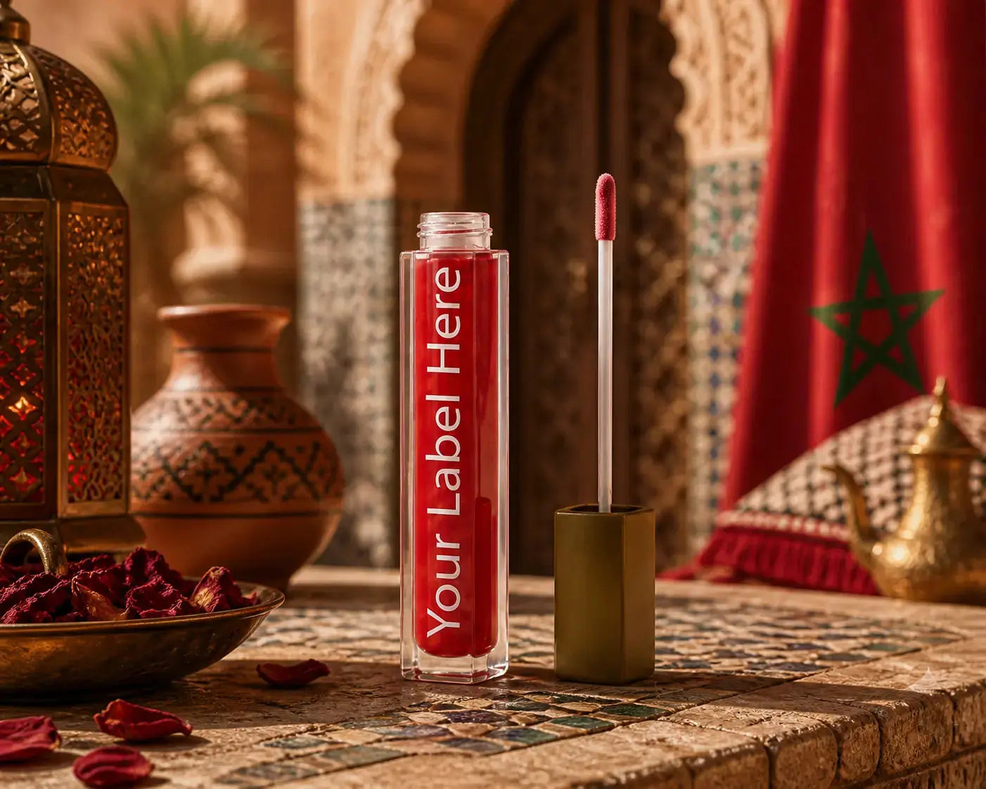 ZINEGLOB | First producer of Organic Moroccan Argan oil PRIVATE LABEL Aker Fassi Blush – Natural Moroccan Lip & Cheek Tint | Private Label