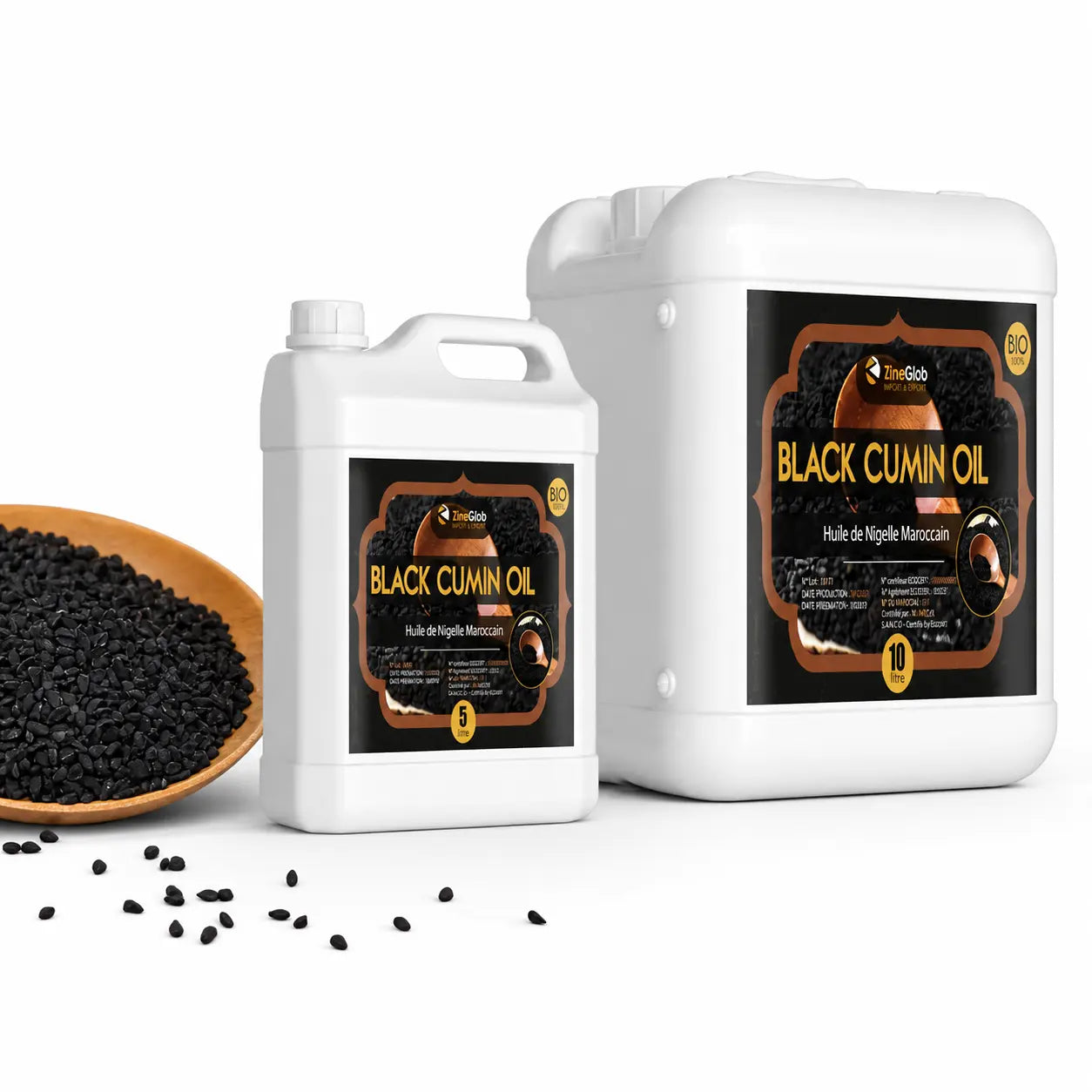 ZINEGLOB | First producer of Organic Moroccan Argan oil IN BULK BLACK CUMIN OIL (BULK)