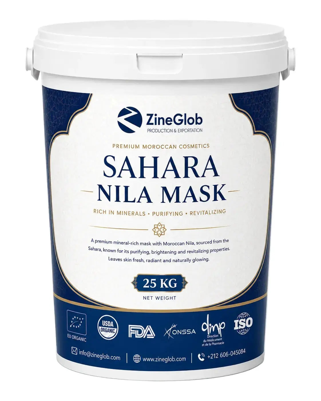 Bulk Sahara Nila Mask 25 KG Wholesale - Premium Moroccan Face & Body Mask