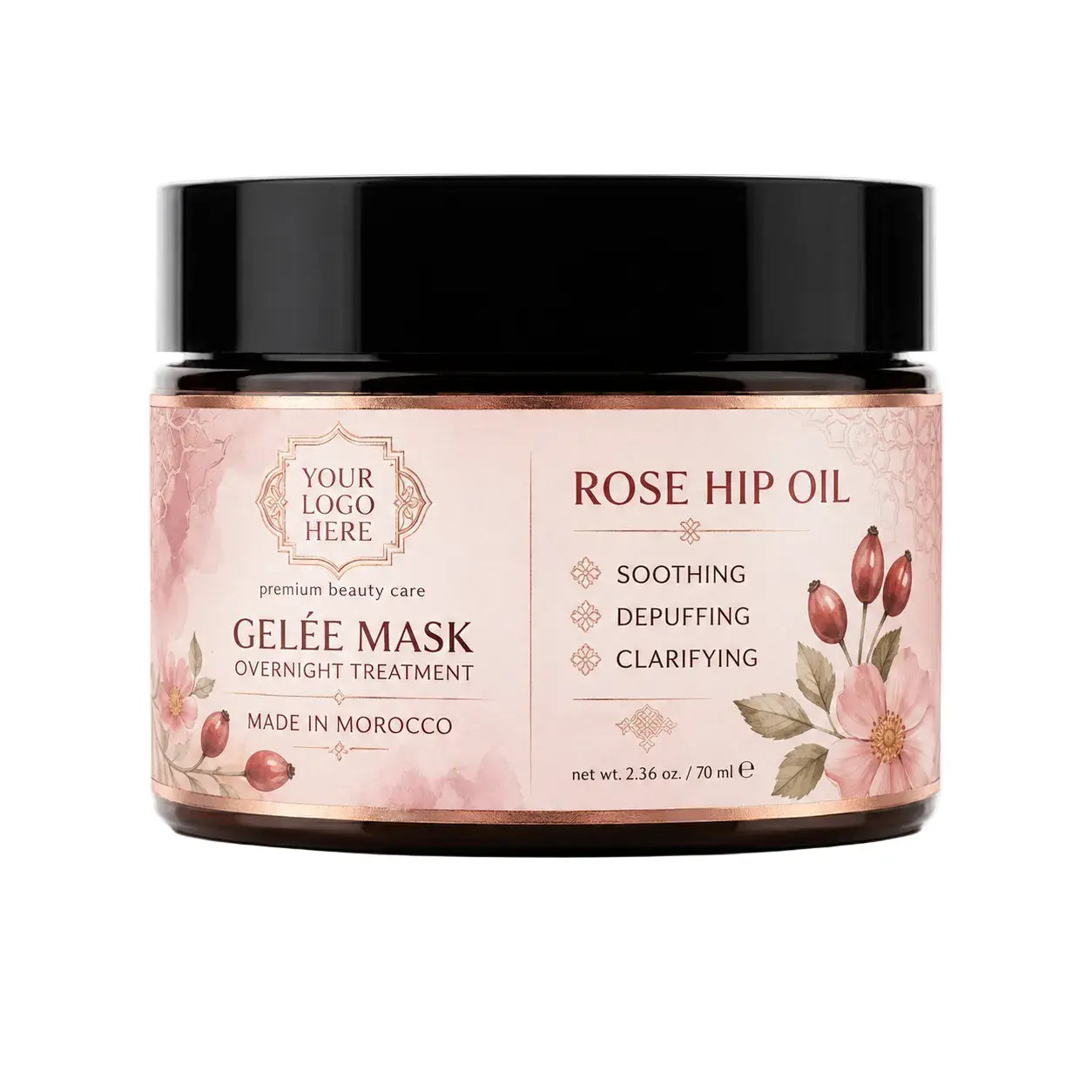 GELLE MASK  ROSE  ZINEGLOB | First producer of Organic Moroccan Argan oil