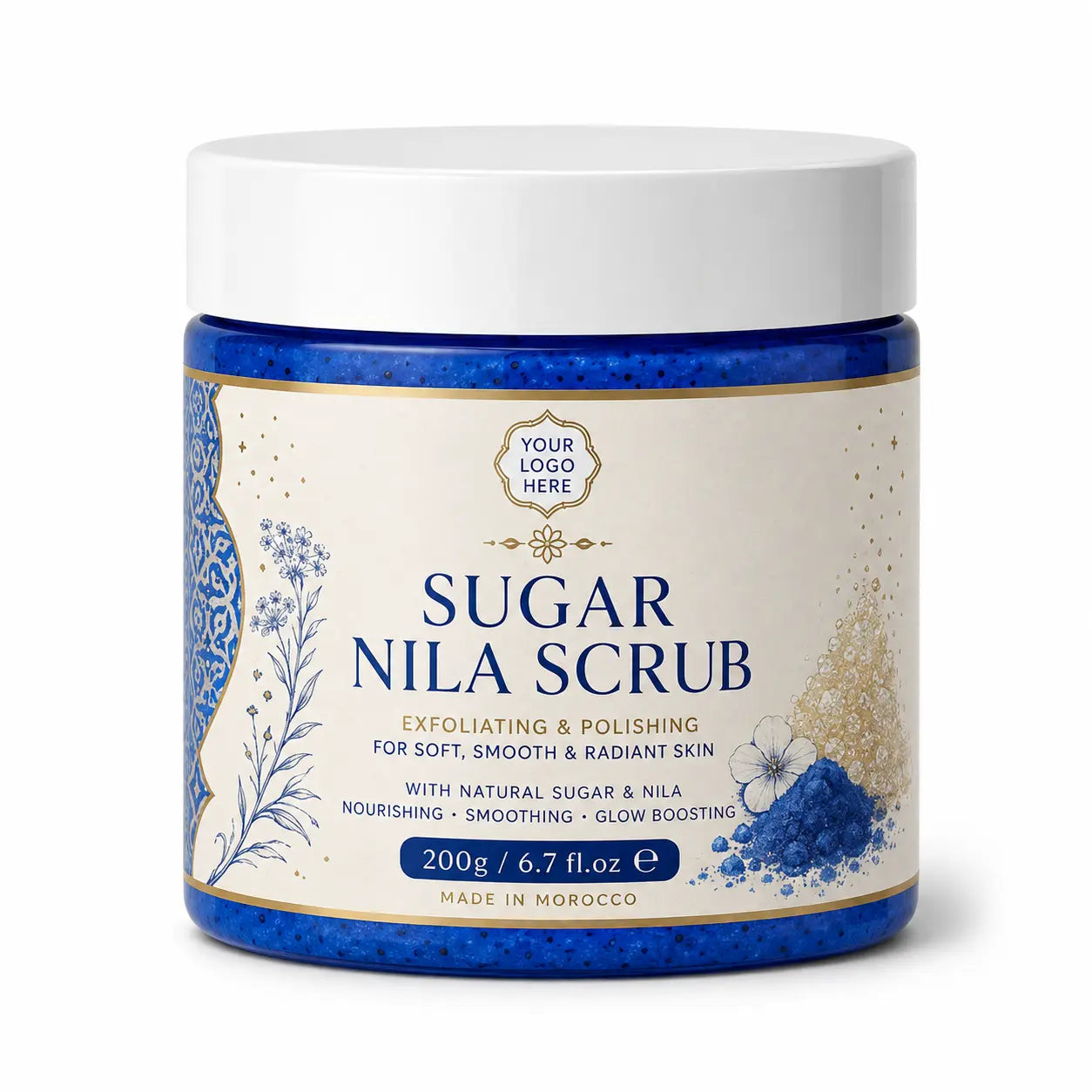 Organic Sugar Nila Scrub Private Label | Zineglob  ZINEGLOB | First producer of Organic Moroccan Argan oil