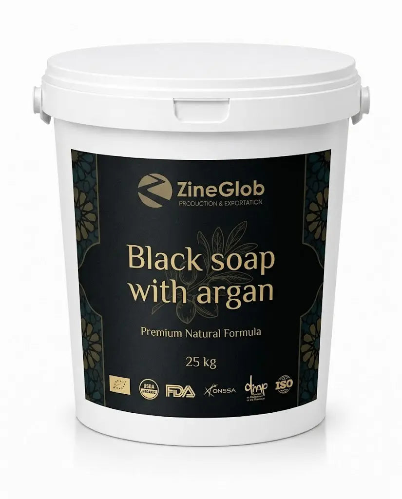  ZINEGLOB | First producer of Organic Moroccan Argan oil Black Soap with Argan