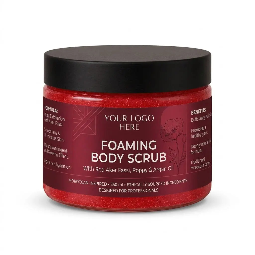  ZINEGLOB | First producer of Organic Moroccan Argan oil FOAMING BODY SCRUB