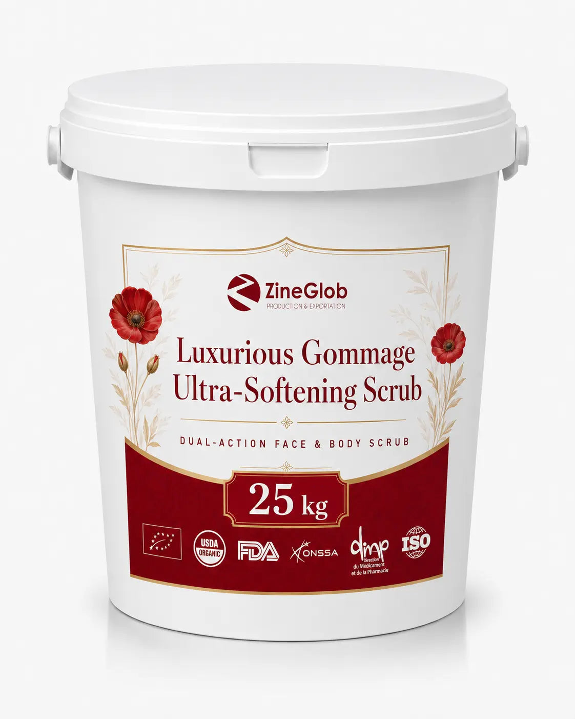  ZINEGLOB | First producer of Organic Moroccan Argan oil Luxurious Gommage Ultra-Softening Scrub