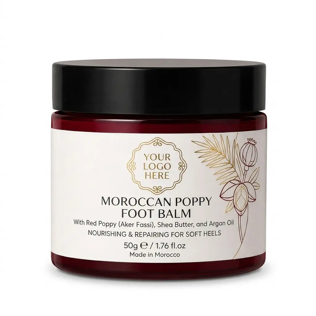  ZINEGLOB | First producer of Organic Moroccan Argan oil POPPY FOOT BALM