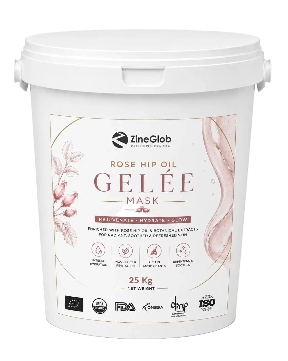  ZINEGLOB | First producer of Organic Moroccan Argan oil Premium Rose Hip Oil Gelée Mask