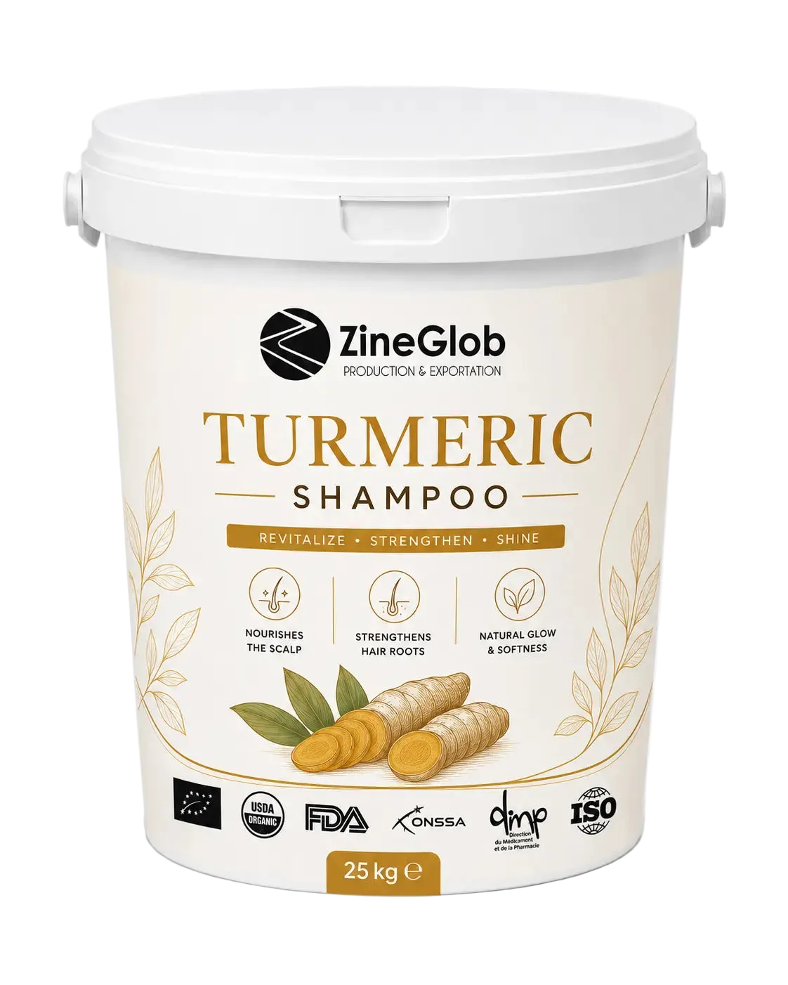  ZINEGLOB | First producer of Organic Moroccan Argan oil Turmeric Shampoo