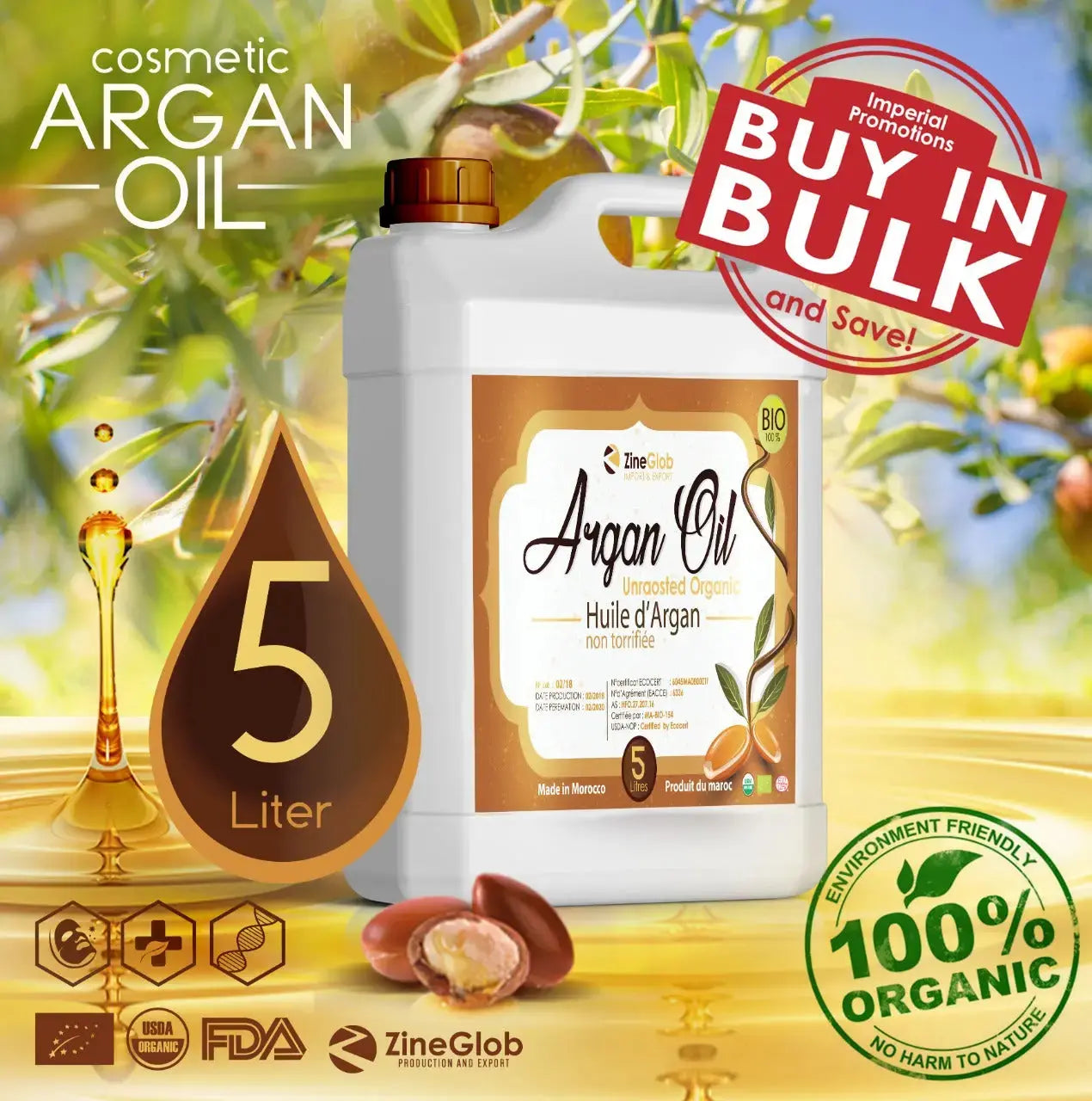Argan Oil Products IN BULK Cold pressed Argan oil bulk