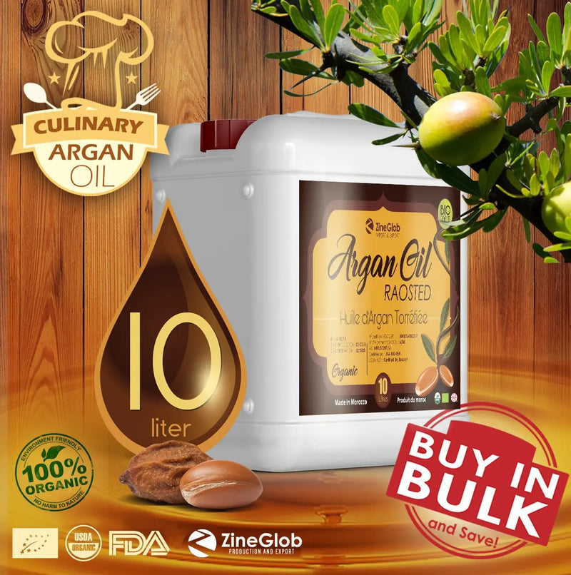 Argan Oil Products IN BULK PURE CULINARY ARGAN OIL  (10 Liters)